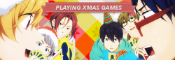 haiyse:  the ever-so-lovely free! boys celebrating christmas and new year’s!  