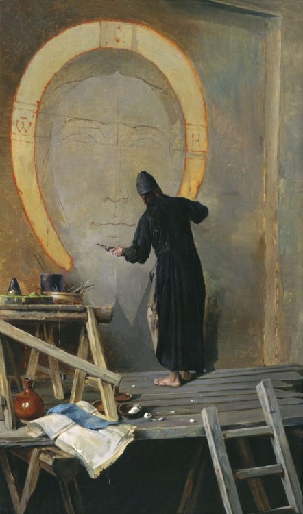 Alexander Yanov - The monk painter (1885)