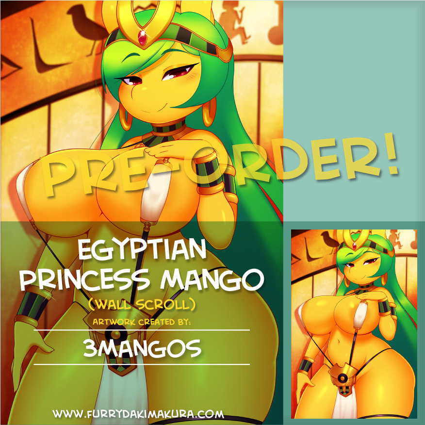 furrydakimakura:  Egyptian Princess Mango Wall Scroll by 3Mangos Now on Preorder:https://www.furrydakimakura.com/products/egyptian-princess-mango-wall-scroll-by-3mangos