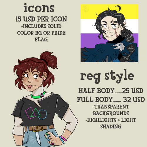 crowcrest:im almost done with my current round of commissions!!!!I have more slots open now includin