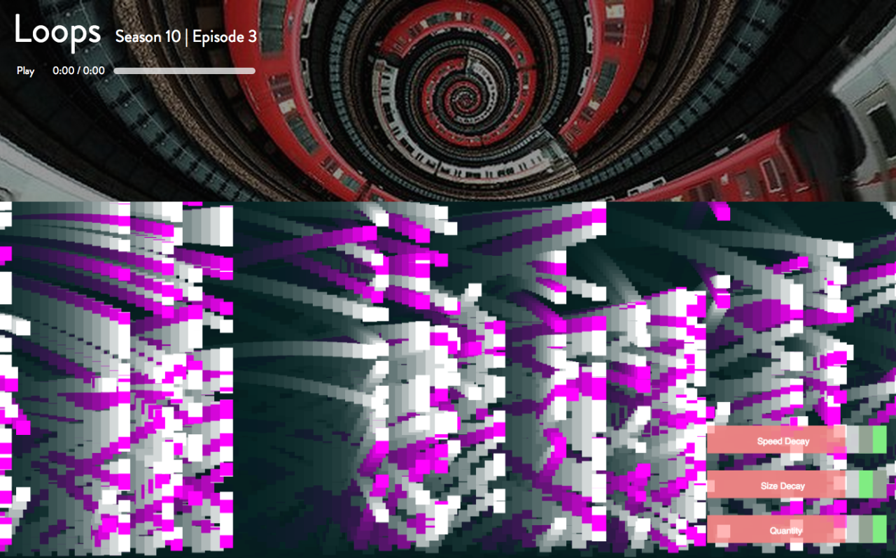 A loop designer i’ve made to accompany an episode of Radiolab entitled “Loops” Still a work in progress, I am working on an introduction and easier to understand controls of the loop machine.
http://thenightmonkey.com/looper