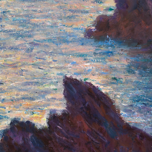 claude monet, rocks at belle-île, port-domois, 1886