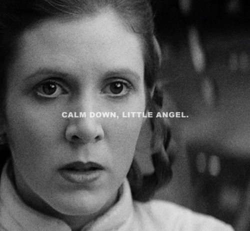 pamelasisleys: Leia struggles to stand swiftly, almost forgetting the tremendous living weight 