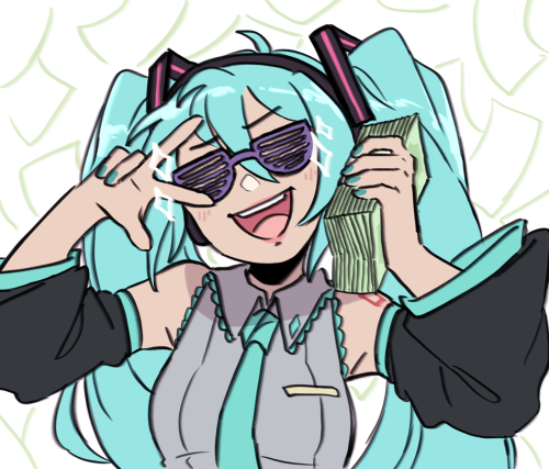 danciingcosmos:  Some old Miku requests from Ko-FiMore of em here