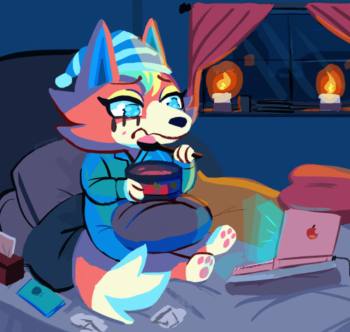 cherivinca:  She is watching a sad tv show