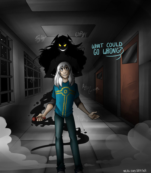 neal-illustrator:  Famous last words Ryou. Done for anon comment, request, enjoy