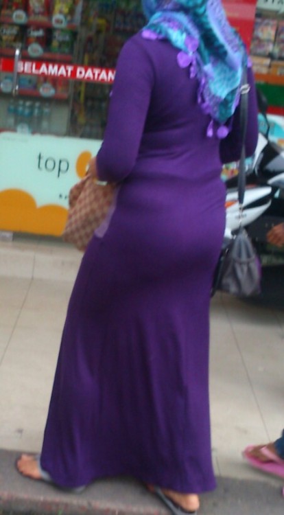 tudungseksi: Tudung maxi dress ungu