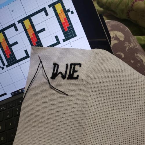 Happy Ween Hand Wednesday 3 Days Early My New Cross Stitch Project Is Going Well