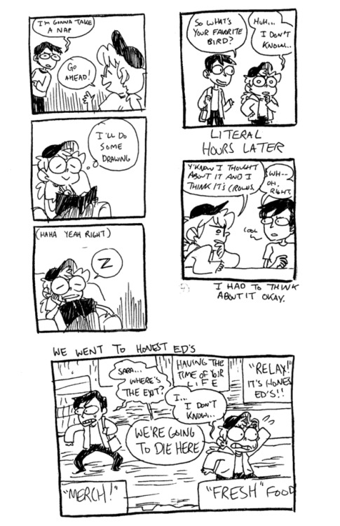 Don’t mind me, I just realized I never posted my TCAF comics from last year anywhere other than twit