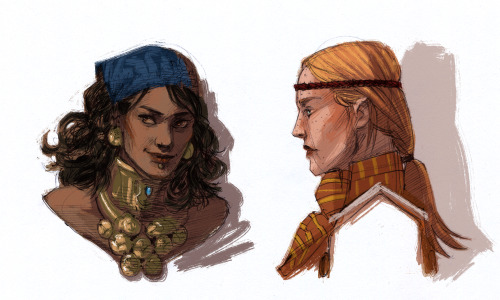 characterundefined: I haven’t drawn these two ladies in a while.