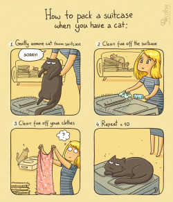 maggiekarp2:  dynastylnoire:  catsbeaversandducks:  By Catsu The Cat  The painful accuracy  If you have a black cat designate a white shirt to be the sleeping shirt, black shirt if you have a white cat. For any other color cat weep openly at the ruin