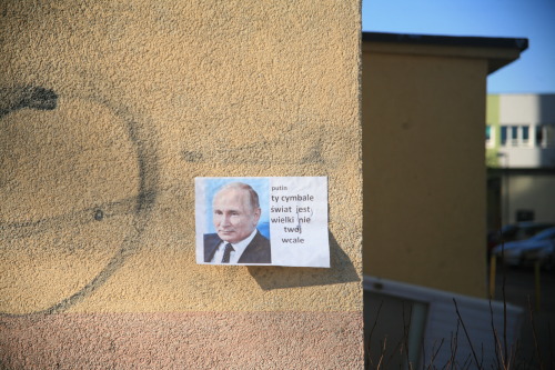 nakedinthecity: putinyou moronthe world is bignot yoursat allŁódź, 12.03.2022