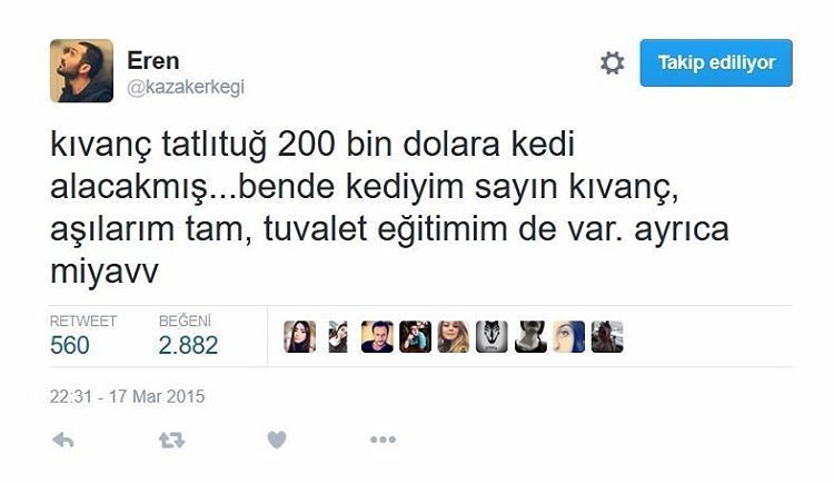 Kıvanç Tatlıtuğ 200 bin...