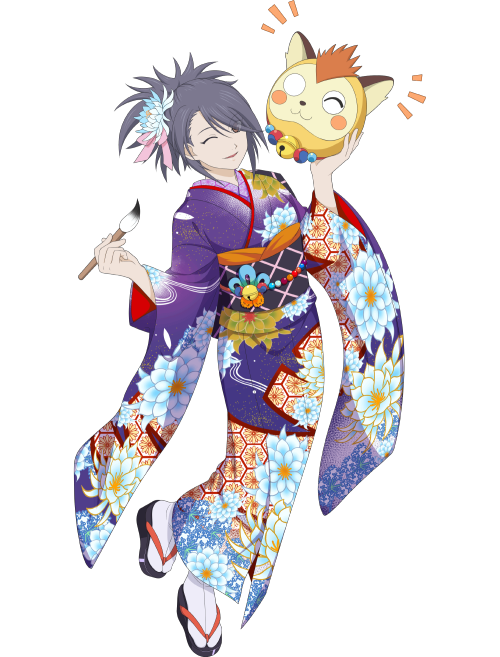 Sheena’s 5☆ and 6☆ images from the New Year Kimono 2021 gacha (December 30, 2020 to January 15, 2021