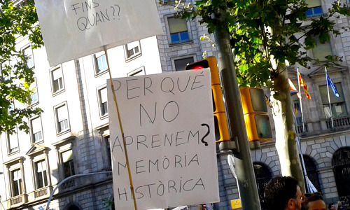 A few pictures from yesterday’s demonstration in Barcelona, with the motto “Obriu fronteres, volem a