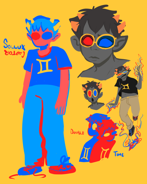 dandyseedlings: happy twosday. drew some sollux’s for the occasion