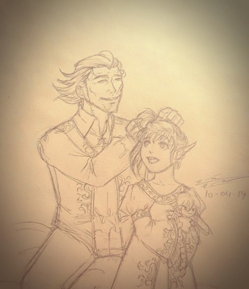 "How Would You Like Your Hair, My Little Ladyship?" "Ummm... Pretty!" "Heh Heh... Very Well. I Will Try