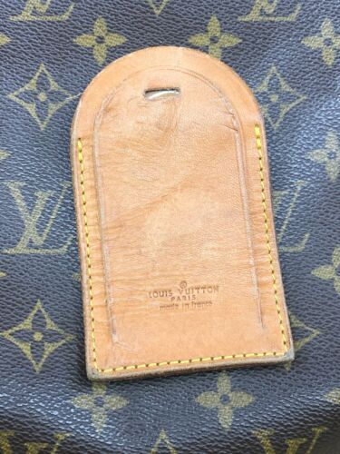 $7.5 ~ LV1877 Louis Vuitton Large Travel Vachetta Leather Luggage Tag, Bag Accessories, Purse Access