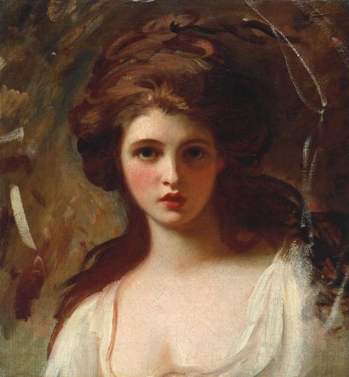 femalebeautyinart:Sketch of Emma Hart as Circe by George Romney, 1782Emma Hart, later Emma Hamilton,