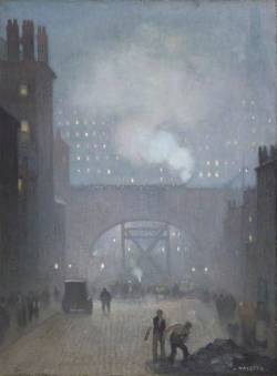 Artmastered:  Adolphe Valette, York Street Leading To Charles Street, Manchester,