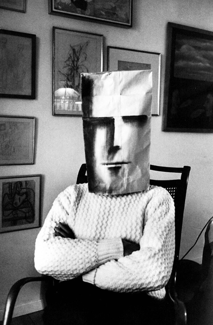 nebulously-burnished:Saul Steinberg - Mask Series