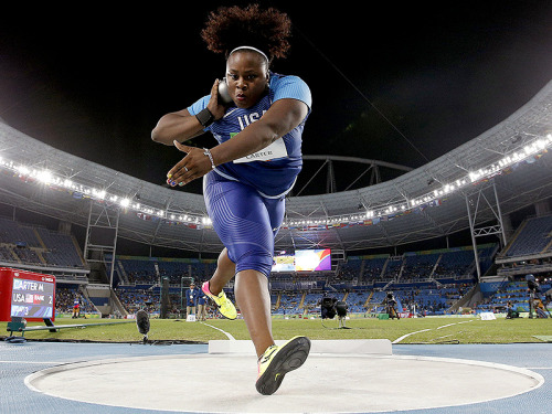Michelle Carter is a WHOLE lotta woman. And She just won the gold medal in the shot put. In awe of t