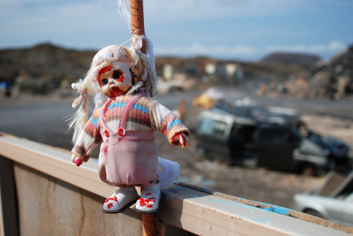 On an accidentally found scrapyard near Corralejo. Fuerteventura, December 2014.