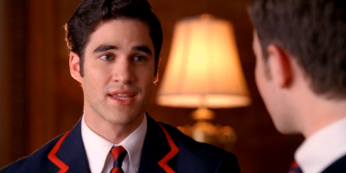 angelhummel:Glee Five Meme☆ 1/5 Scenes“Why did you pick me to sing that song with?”“Kurt, there is a