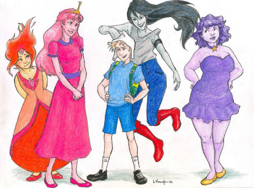 its-fili-bitch: The wonderful ladies of Adventure Time and Finn burdge-bug on deviant