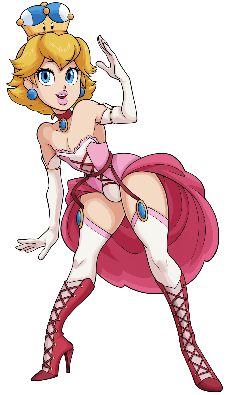 bunnox: Super Crown but it turns you into a femboy? Yes plz. Prince Peach femboy