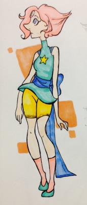 kaylacsarts:  Decided to color a Pearl doodle