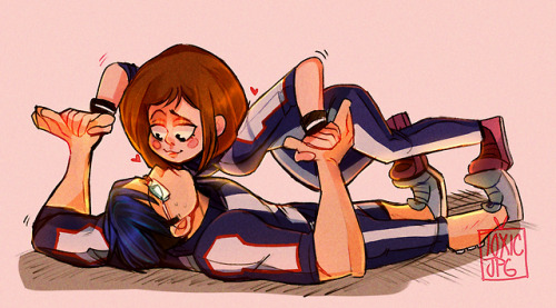 toxic&ndash;jpg:@sakuui-arts mentioned the idea of having ura and iida do push ups together and 