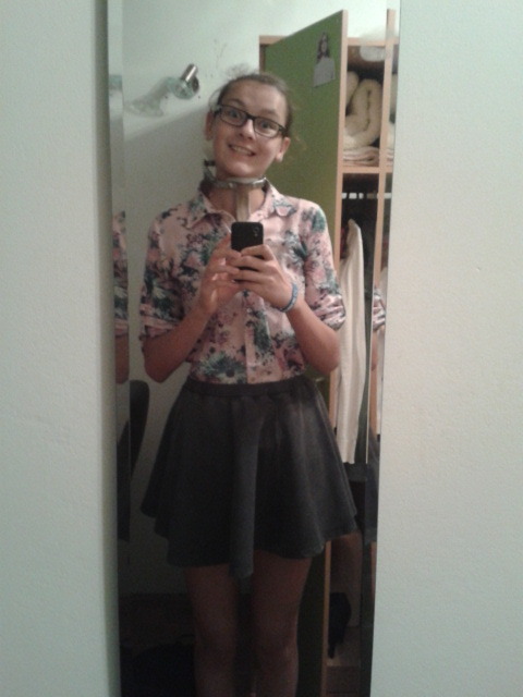 Outfit for tomorrow Yep my face and hair looks very good as u can see