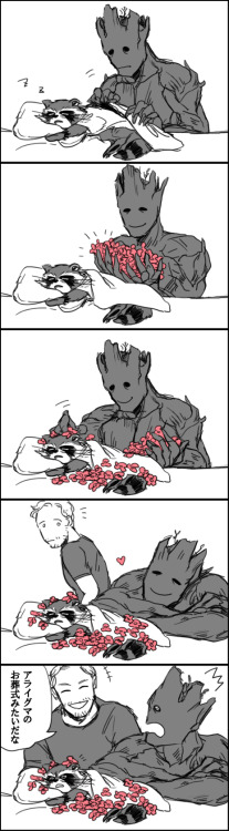 wp38mayonez: rocket and groot
