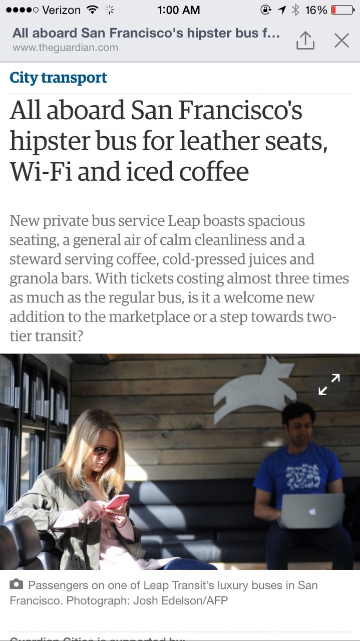 myselfie:  this just in: dirty gentrifiers too scared to take the normal bus and