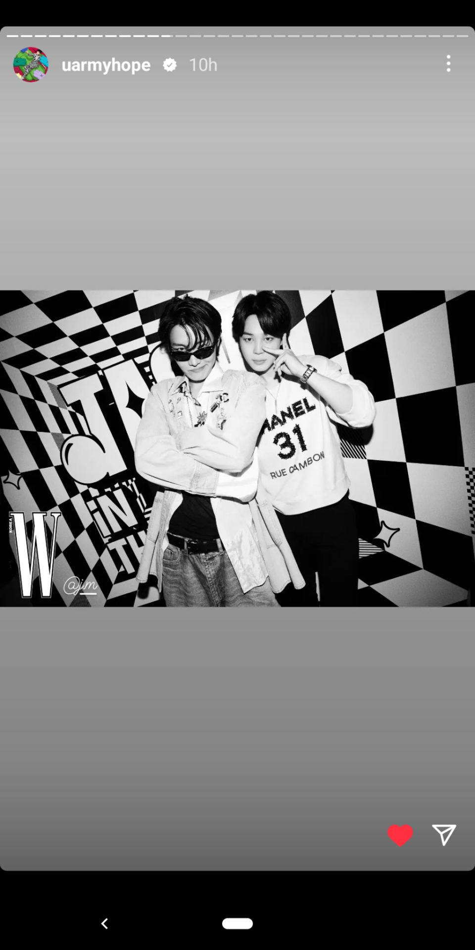 7/19: J-Hope's Insta Story