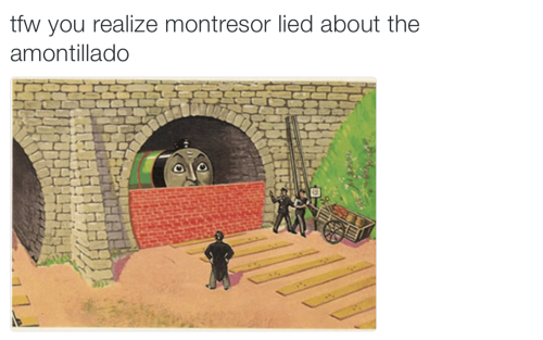 a-perfect-hero:@1pfrance DID YOU SAY CASK OF AMONTILLADO MEMES 