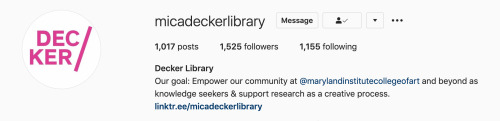 Missing our posts lately? We’ve transitioned over to Instagram! Follow us @micadeckerlibrary There y