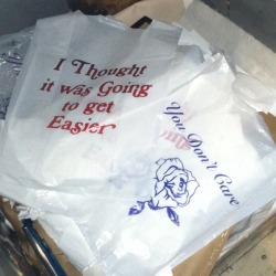 duvvet:  This plastic bag project is turning out to be the most honest description of my life at this moment. 