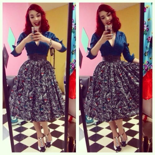 10knotes:  pinupdaysvintagenights:  The last two weeks in some of my favourite outfits. Perfection is an understatement. 👑   Featured on a 1000Notes.com blog