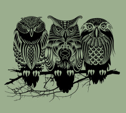 bestof-society6:  Owls of the Nile by Rachel