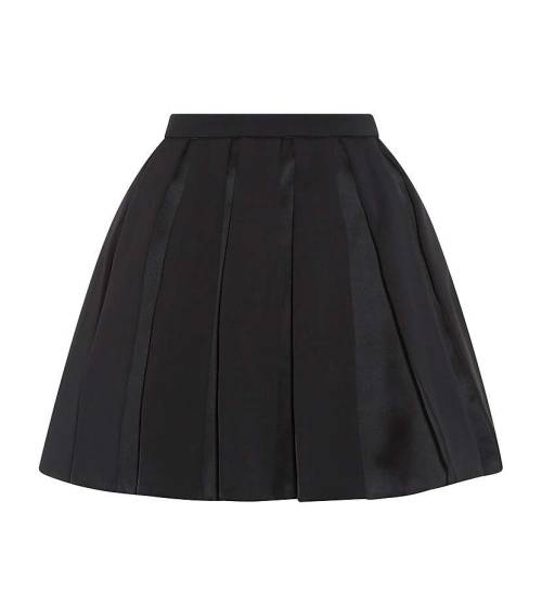 hipster-miniskirts: Pleated Wool Mini Skirt