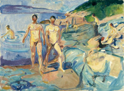 kecobe:  Edvard Munch (Norwegian; 1863–1944)Badende