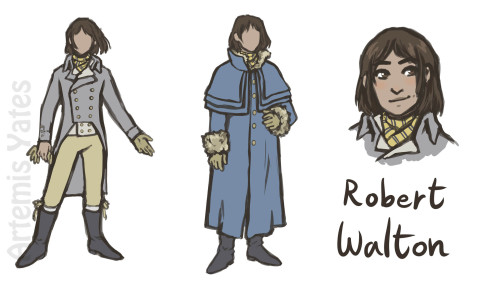 My design for Captain Robert Walton from the novel Frankenstein by Mary Shelley ♥I always imagined h