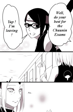 anonymoussasusakufan:    Title: 秘事 (Himegoto)by ゆう(※鶏改め) (Yuu (※Niwatori Aratame)) SasuSaku Doujinshi PART 1- Translated by me  SasuSaku Doujinshi PART 2- Here  SasuSaku Doujinshi PART3- HereCredit: pixiv.net/member_illust.php?id=2117575