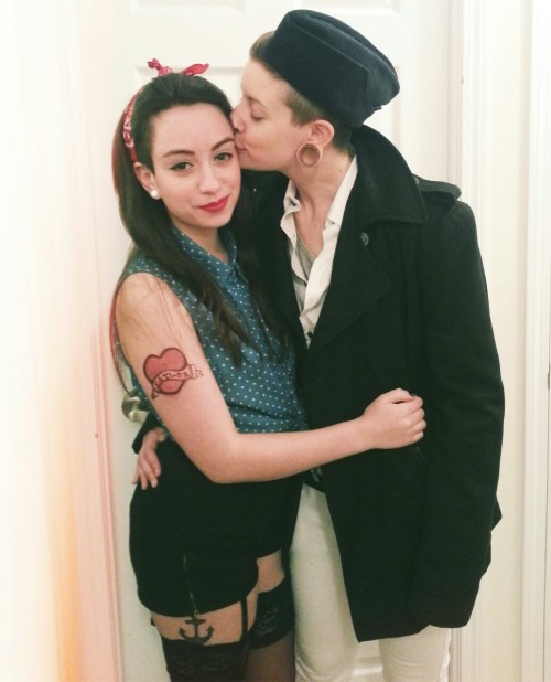 iamsentimental:  ♡ My boo and I on Halloween! ♡  us!