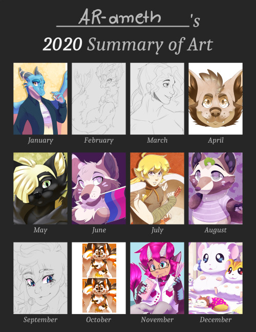 My 2020 Art Summary ✨Ngl, this year had lots and lots of ups and downs when it comes to my art thank