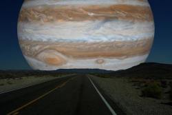 if jupiter was as far away from earth as
