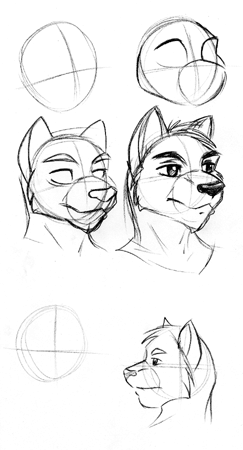 shadow-the-kitsune-coffeeshop:  How to draw anthro heads By Kelly | June 4, 2007