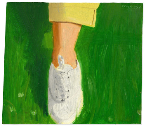 White Sneaker   -  Alex Katz ,1986 .American,b.1927 -oil on board, 12 x 13.3/4in.  30.4 x 35cm.